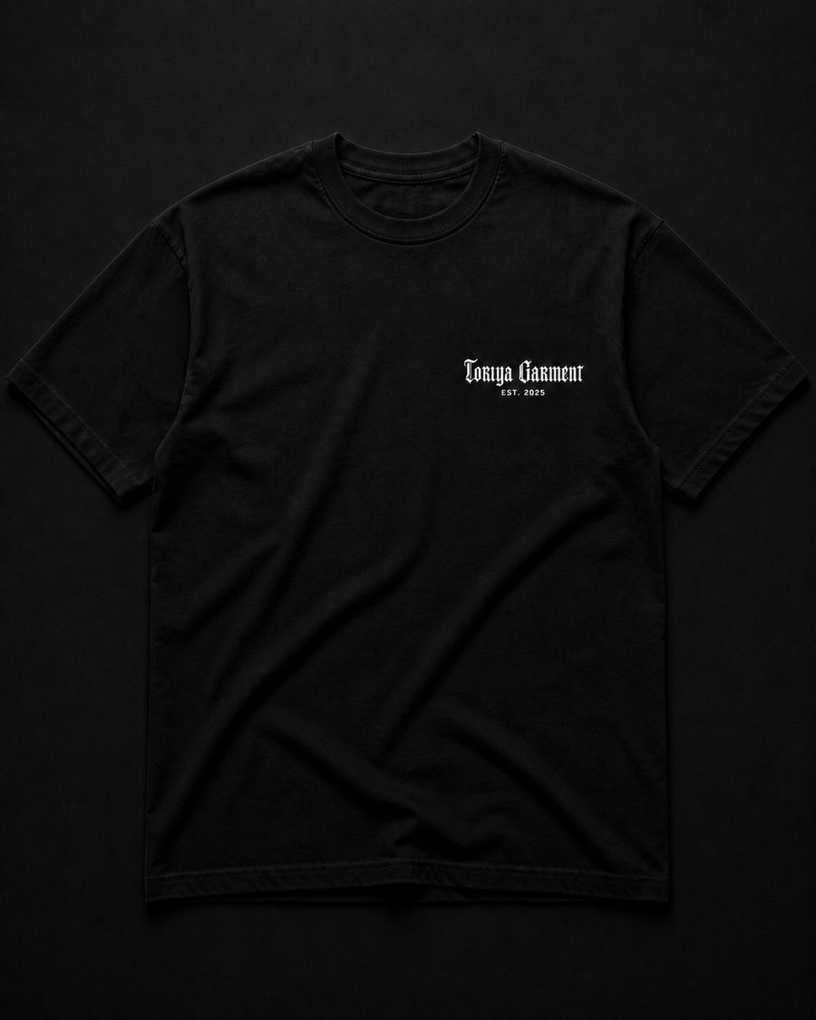 BLACK TEE WHITE